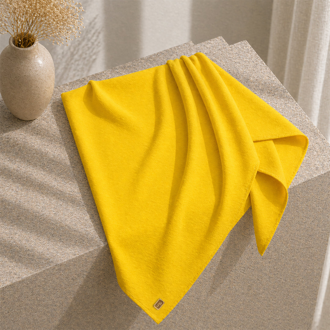 Hijab Square Mustard hijab muslim premium wanita tampak atas — First Hijab Collection Falyae