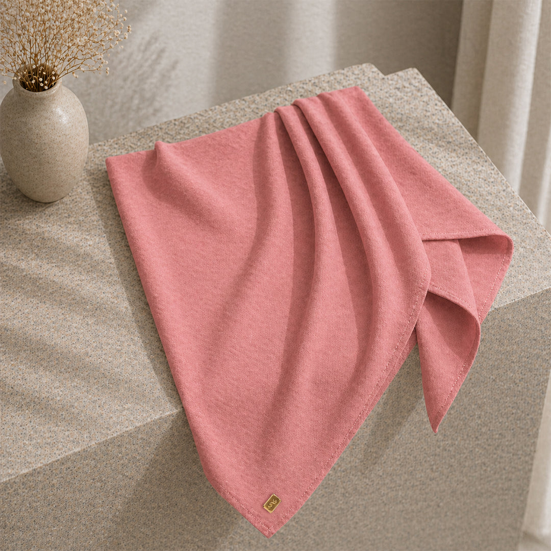 Hijab Square Coral hijab muslim premium wanita tampak atas — First Hijab Collection Falyae